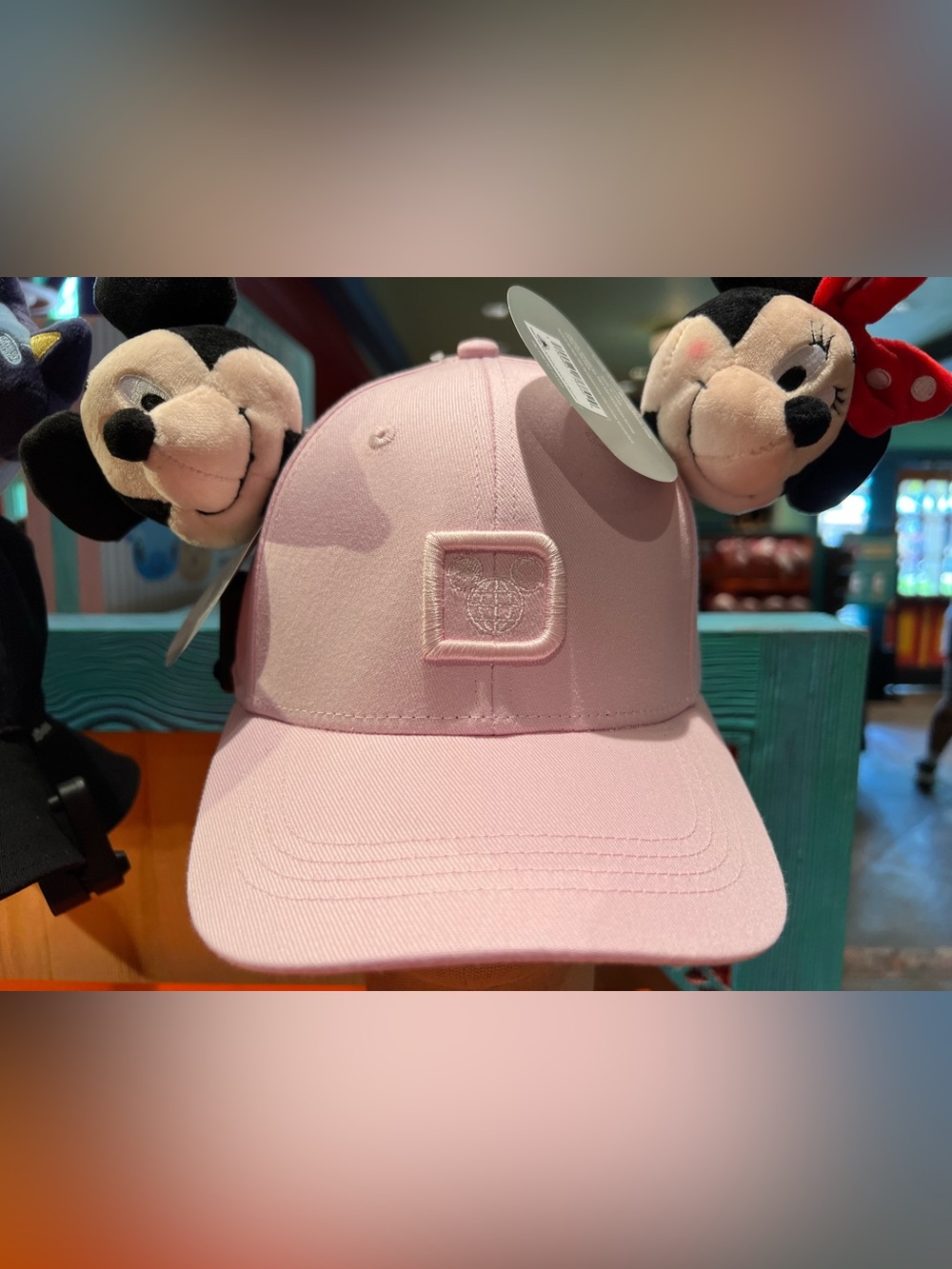 2026 Walt Disney World Create Your Own Hat Pink Hat Mickey & Minnie Adult O/S